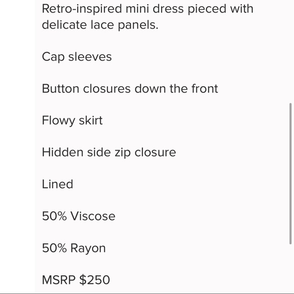 🎉🥂NWT |•FREE PEOPLE•| LAST ONE, SZ 4 LEFT • Retro Inspired Mini Dress - Picture 14 of 14